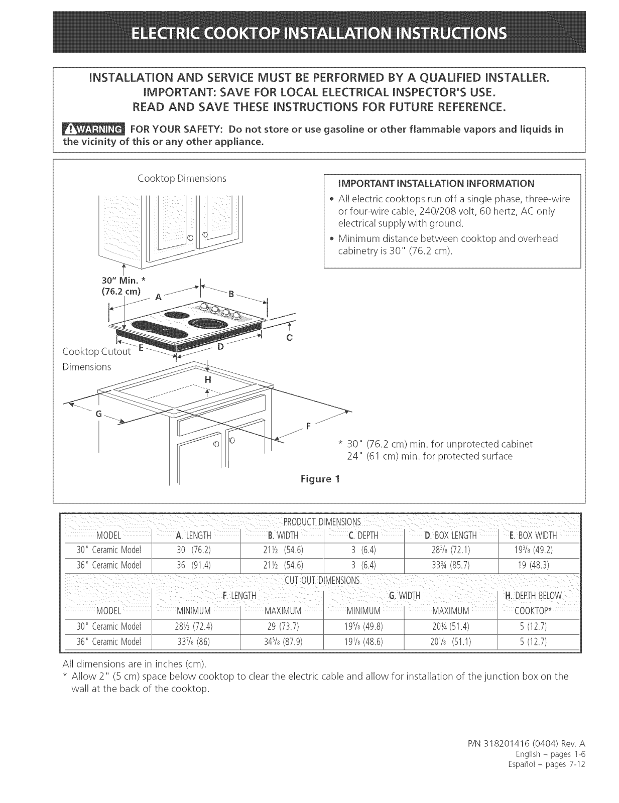 Kenmore 79042731401, 79044079402, 79044073402, 79044074400, 79044074402 Installation Guide - ManualMachine.com
