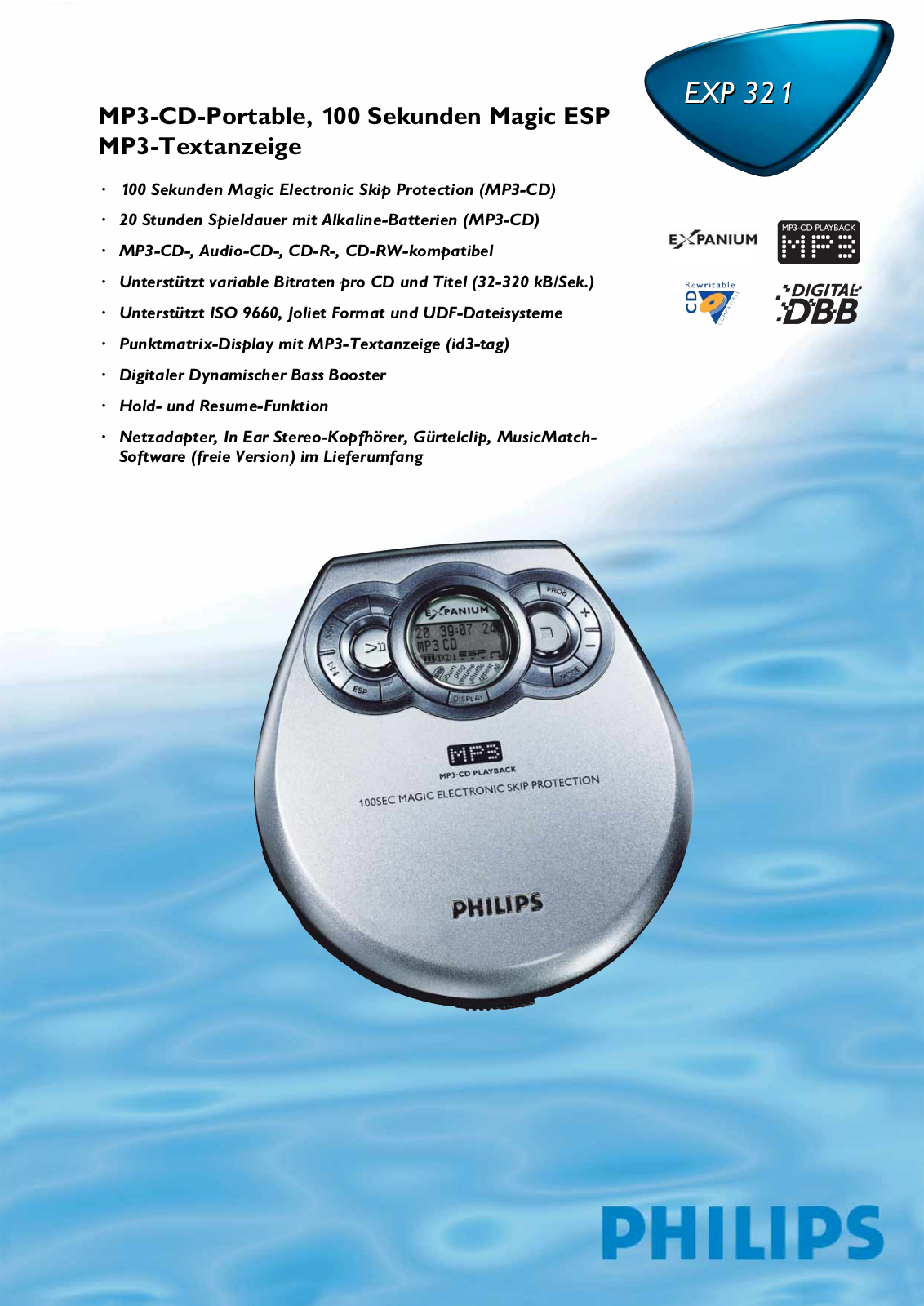 Philips EXP321 User Manual