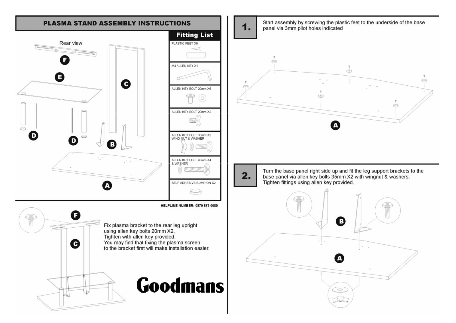 Goodmans GST50PSC Owner's Manual