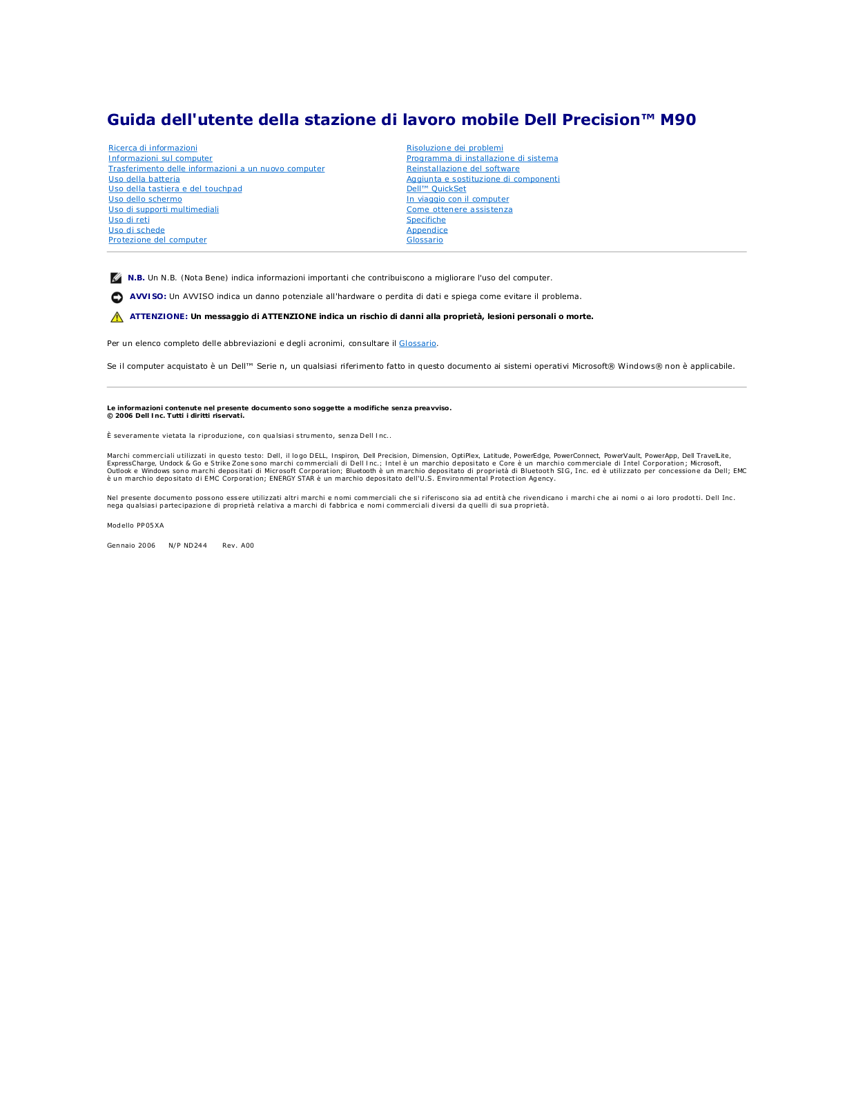 Dell Precision M90 User Manual