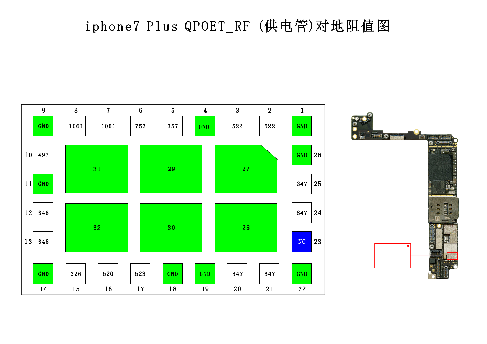 Apple iPhone 7 Plus Schematics QPOET_RF(power amplifier for discharge)