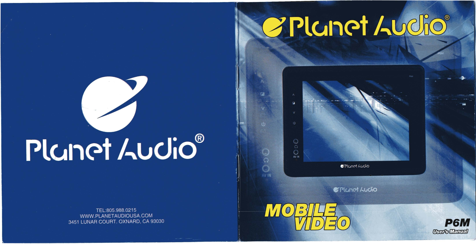 Planet Audio P6M User Manual