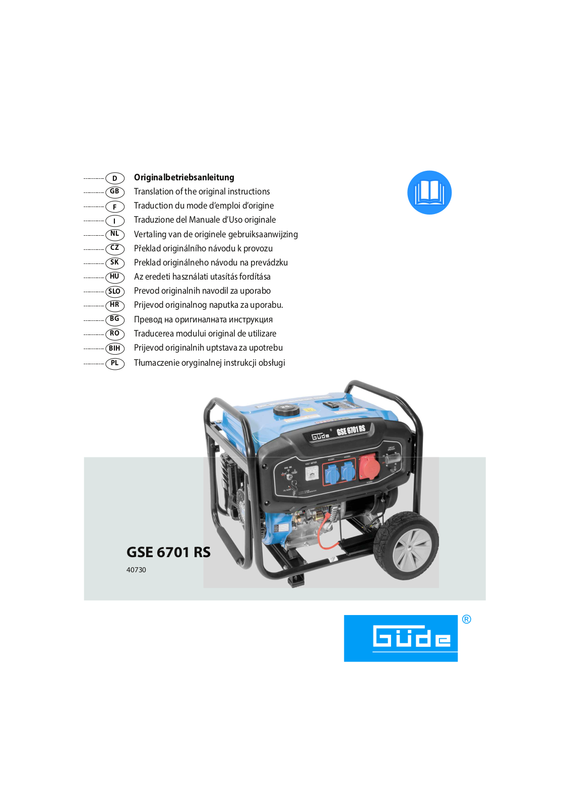 GÜDE GSE 6701 operation manual