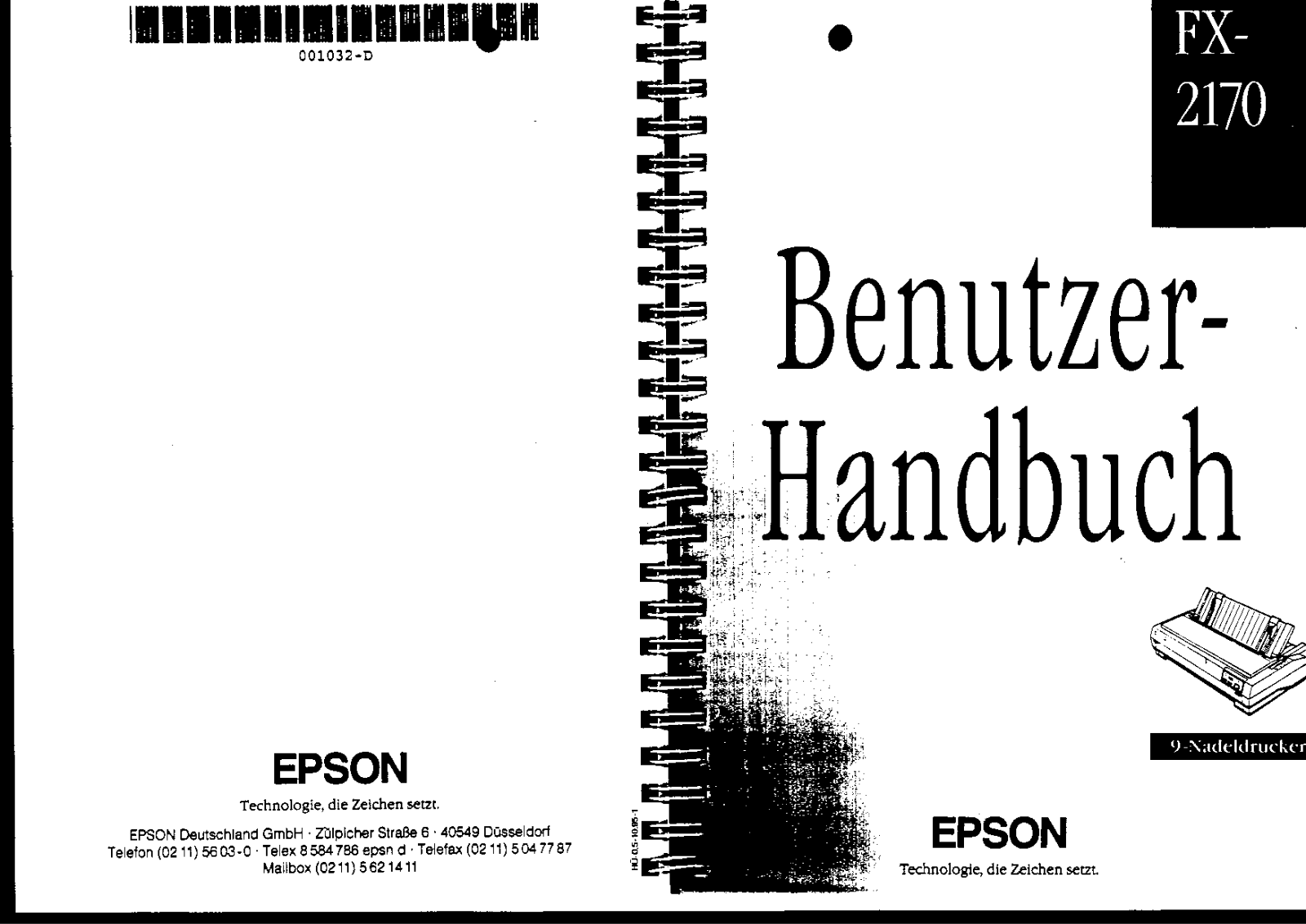 Epson FX-2170 User Manual