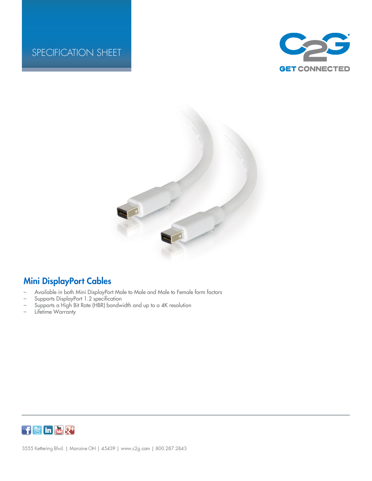 Cables To Go 54412 Specifications - ManualMachine.com