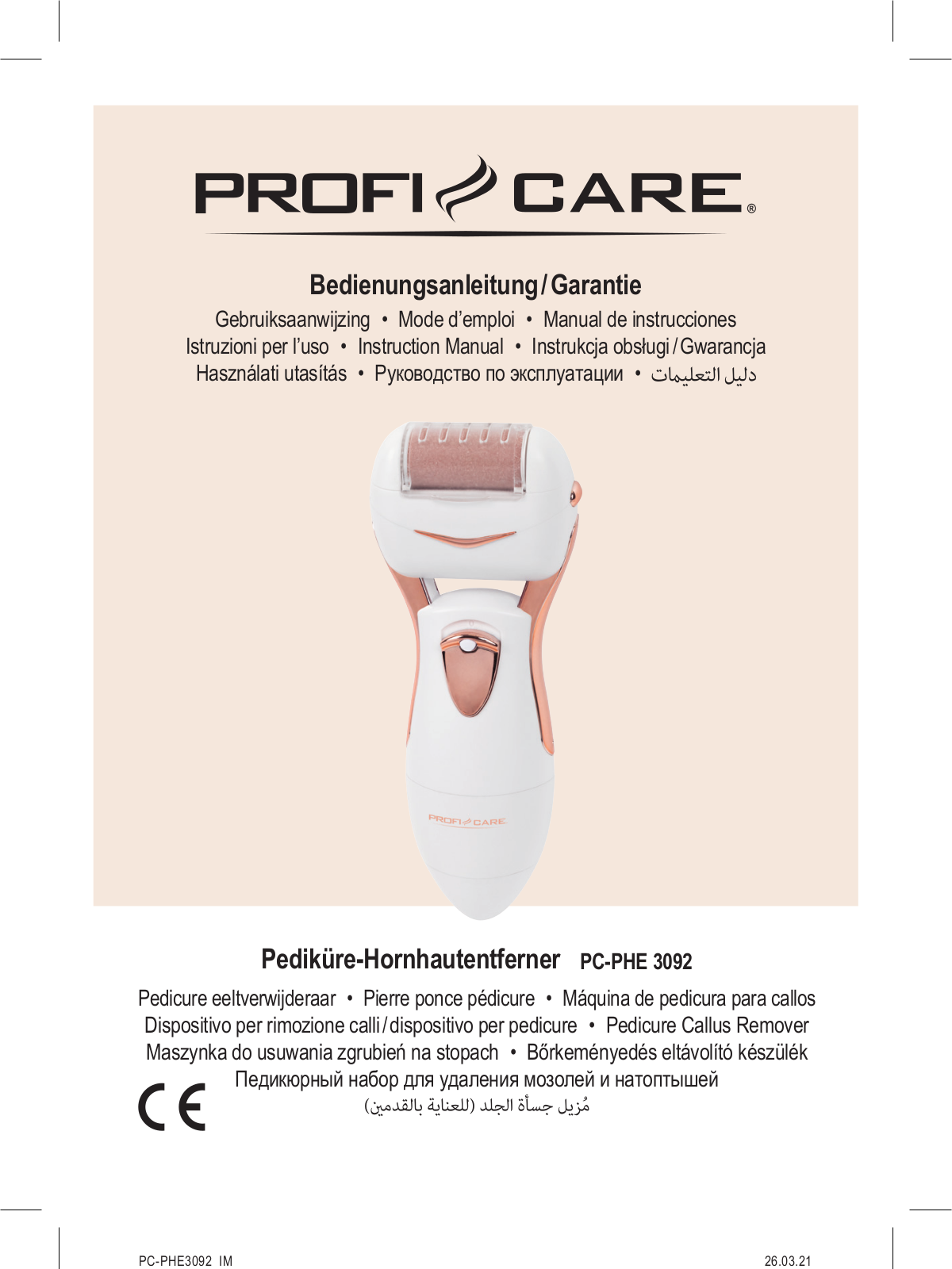 Profi-Care PC-PHE 3092 User guide