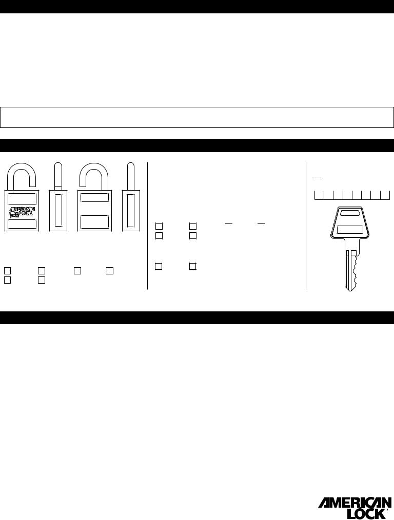 Master Lock A1305, A5460, A5570 User Manual