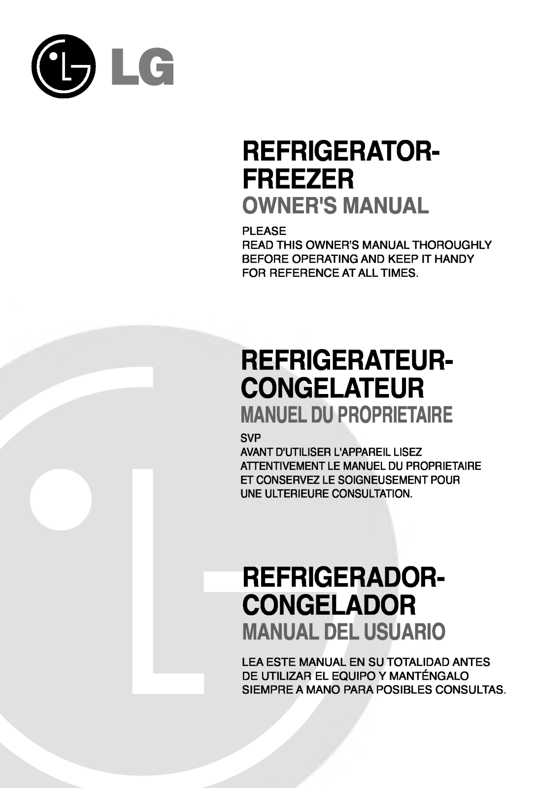 LG GR-S562JLC, GR-S602JLC User Manual