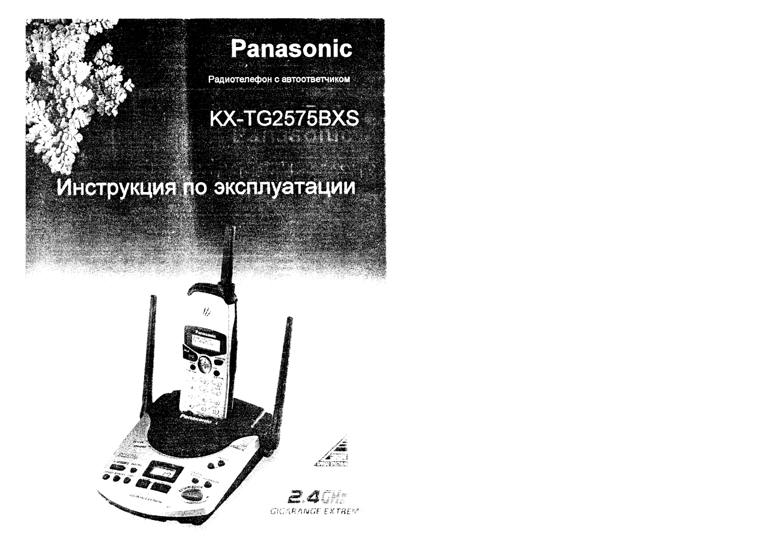 Panasonic KX-TG2575BXS User Manual