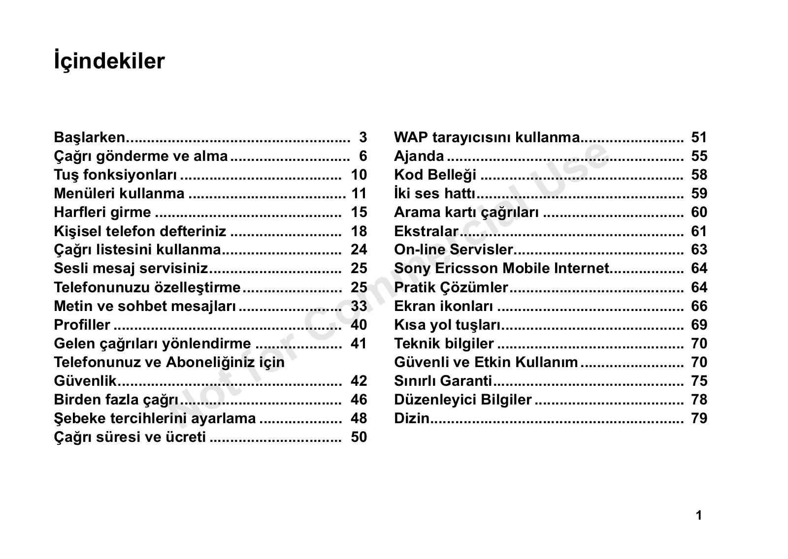 Sony ericsson T600 User Manual