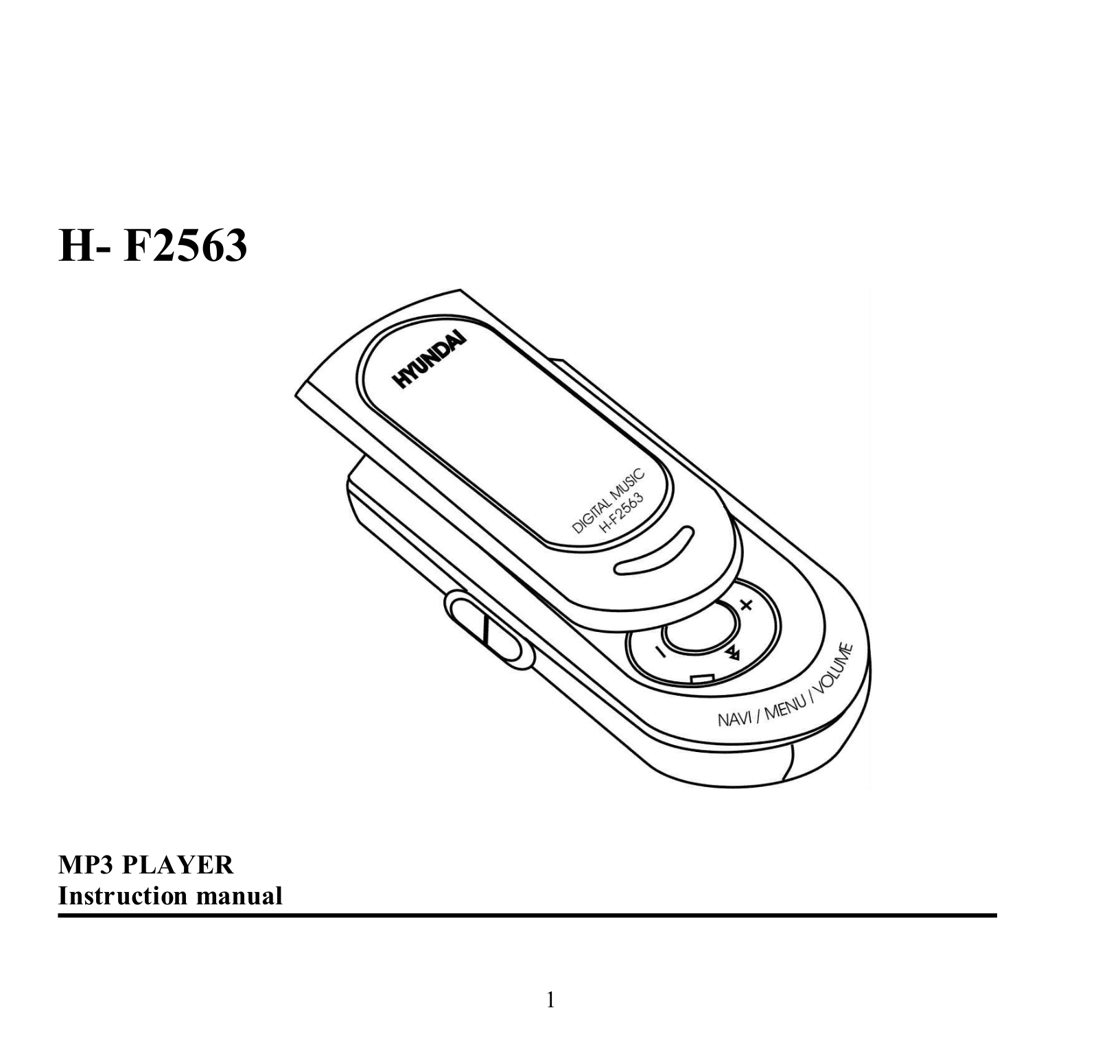 Hyundai H- F2563 User Manual