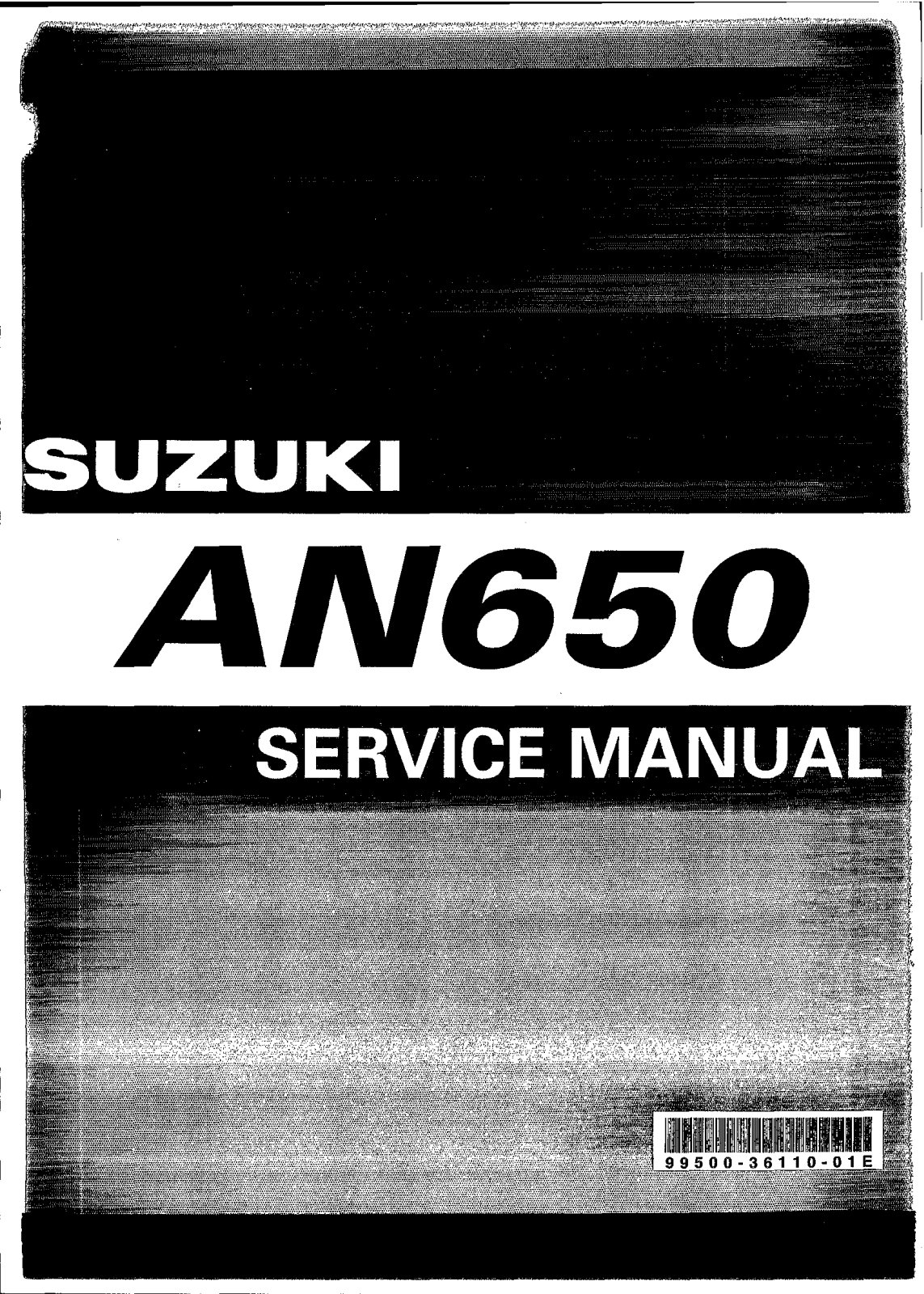 Suzuki AN650 03 Service Manual