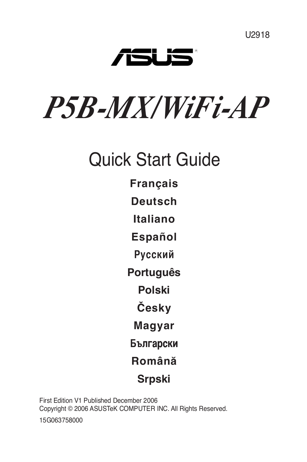 Asus P5B-MX User Manual