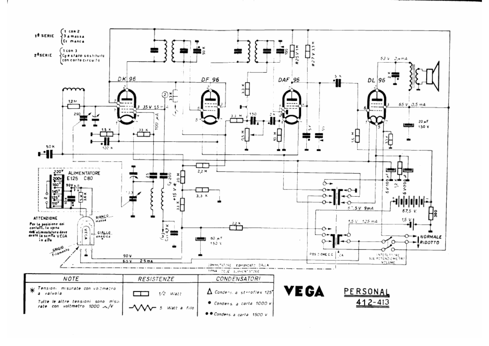 Vega 412413 schematic