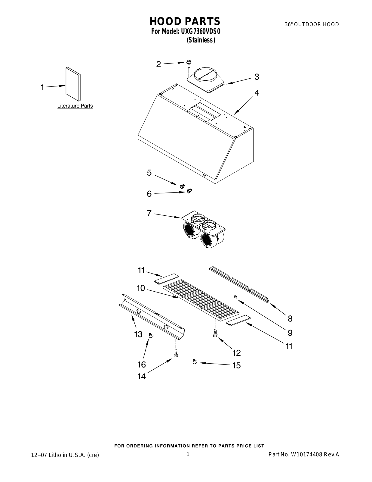 KitchenAid UXG7360VDS0 User Manual