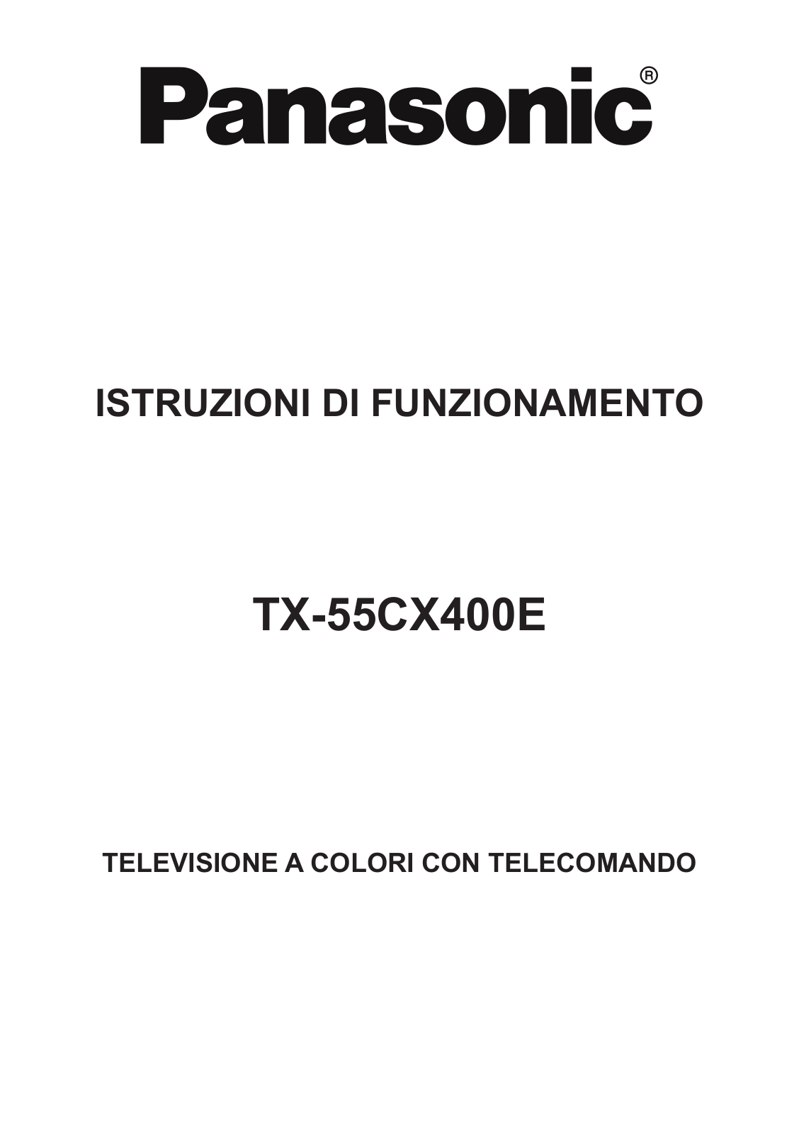 Panasonic TX-55CX400E User Manual