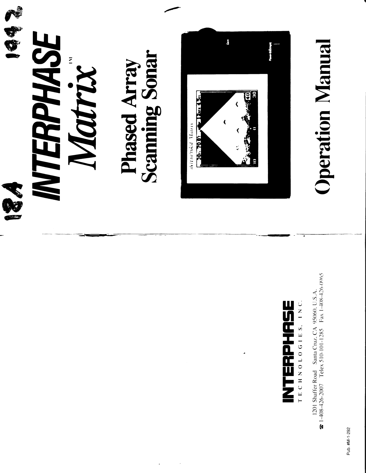 Interphase Matrix Operation Manual - ManualMachine.com