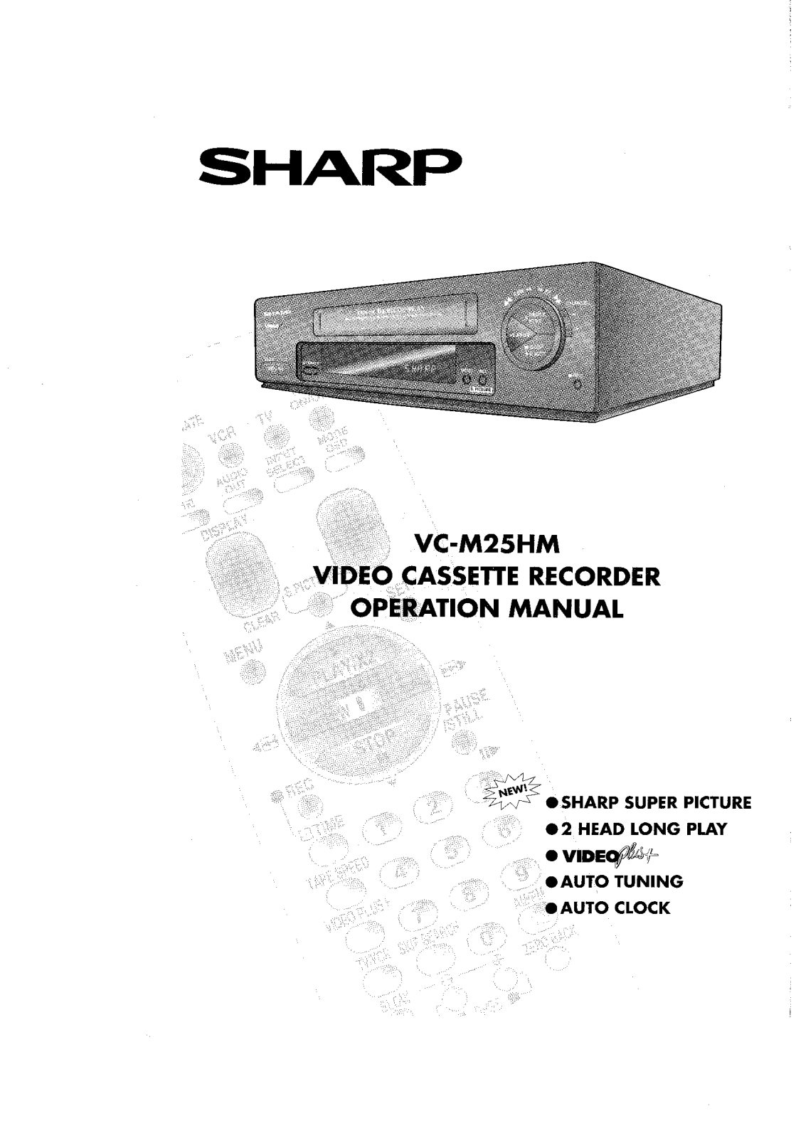 Sharp VCM25HM User Manual