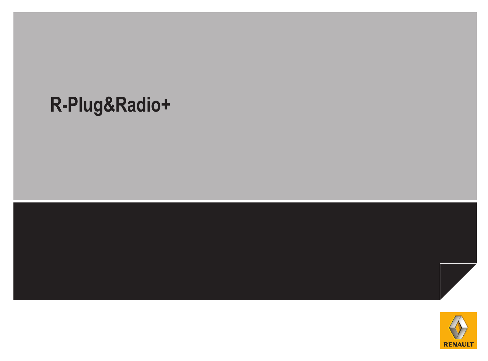 Renault R-PLUG RADIO+ User Manual