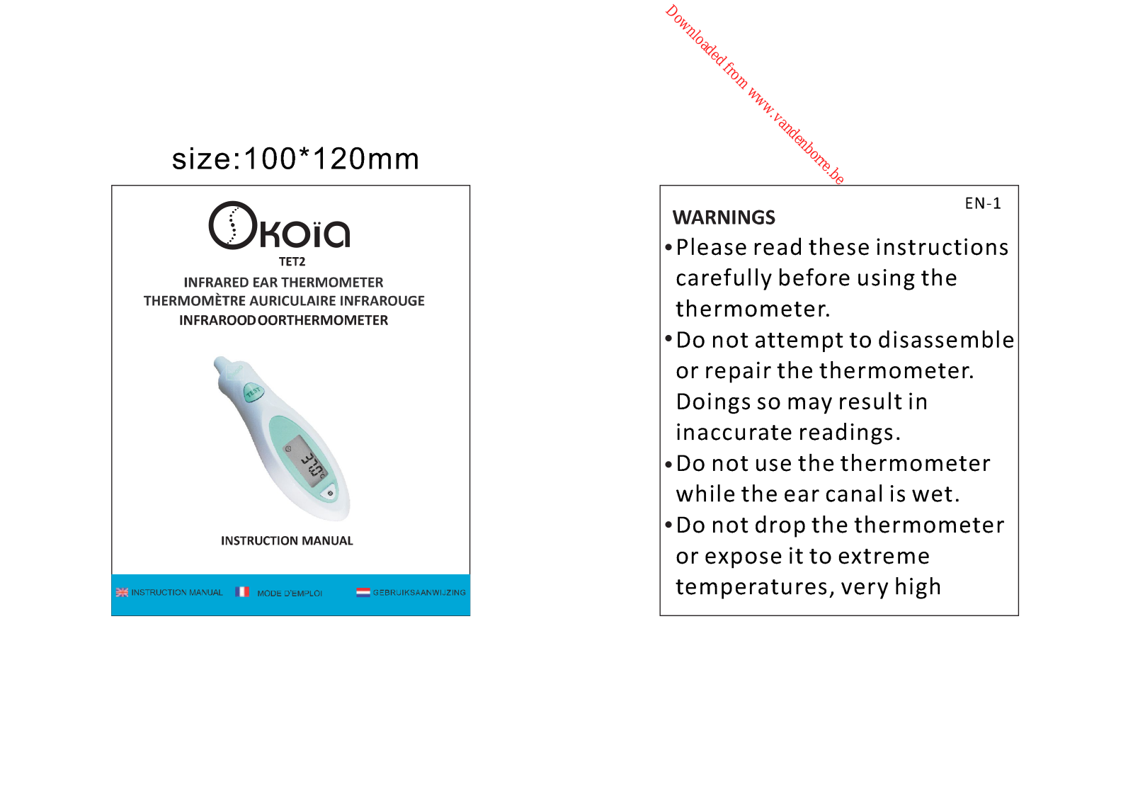 OKOIA TET2 User Manual