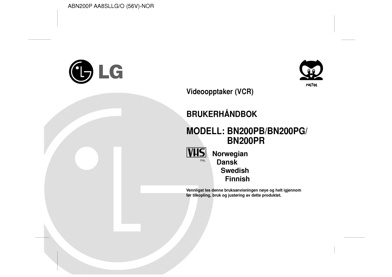 Lg BN200PG, BN200PR User Manual