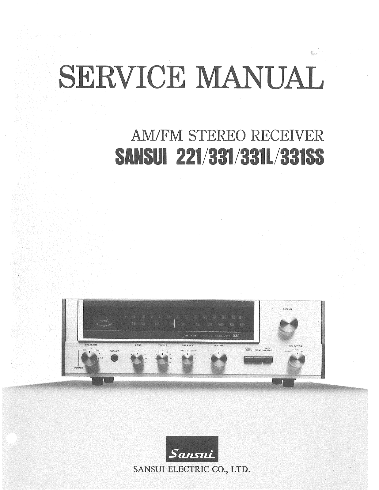 Sansui 331-L Service manual