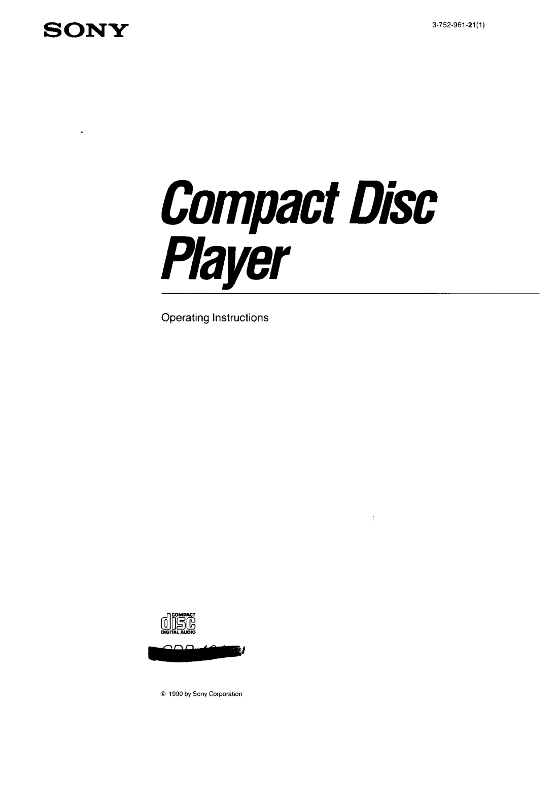 Sony CDP-491 User Manual