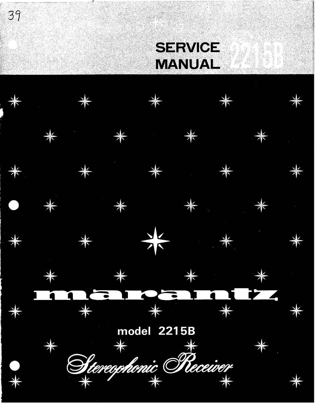 Marantz 2215-B Service Manual