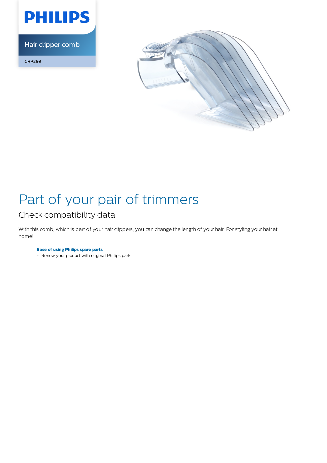 Philips CRP299/01 leaflet - ManualMachine.com