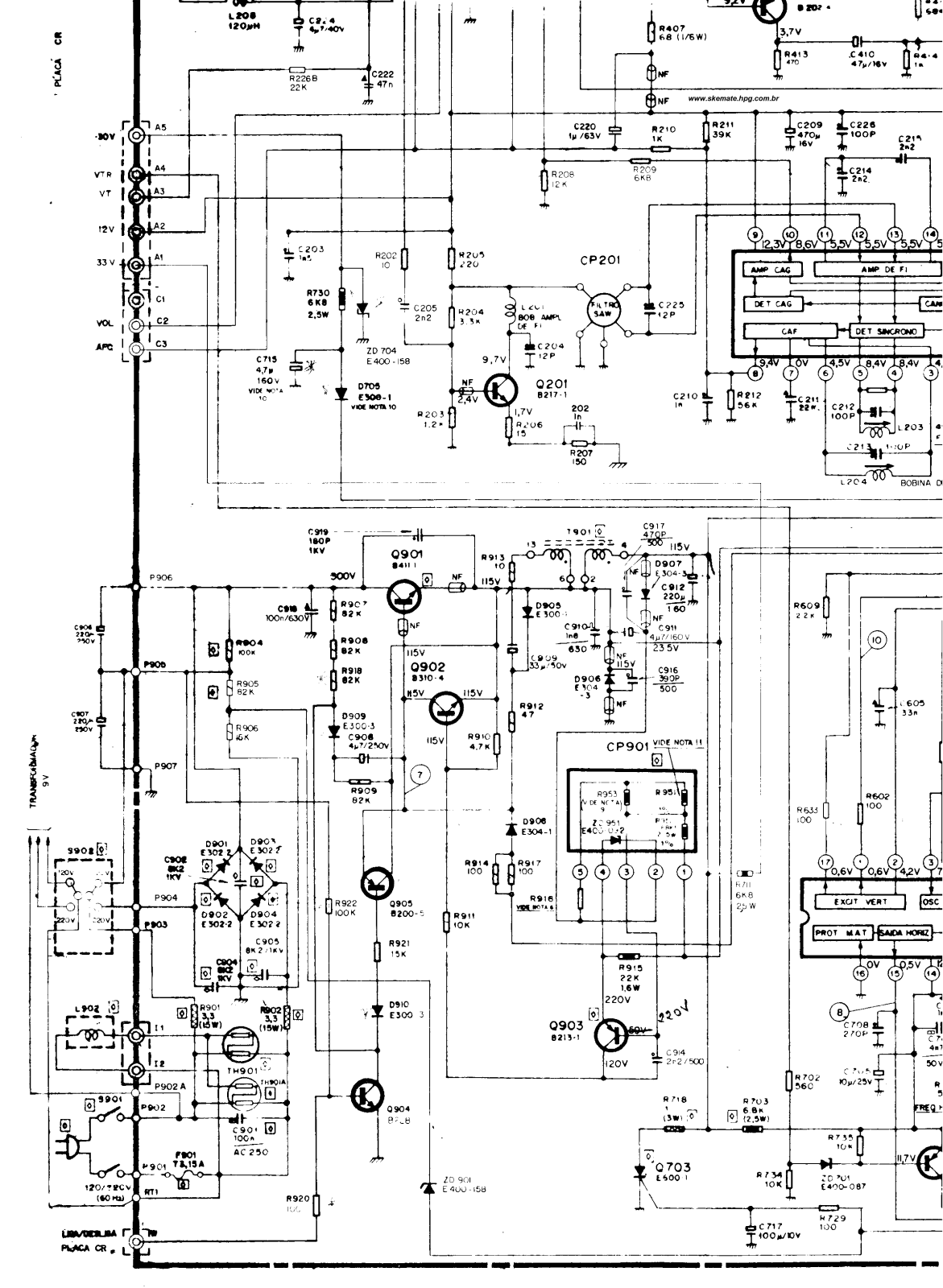 Philco PC-1426 Schematic