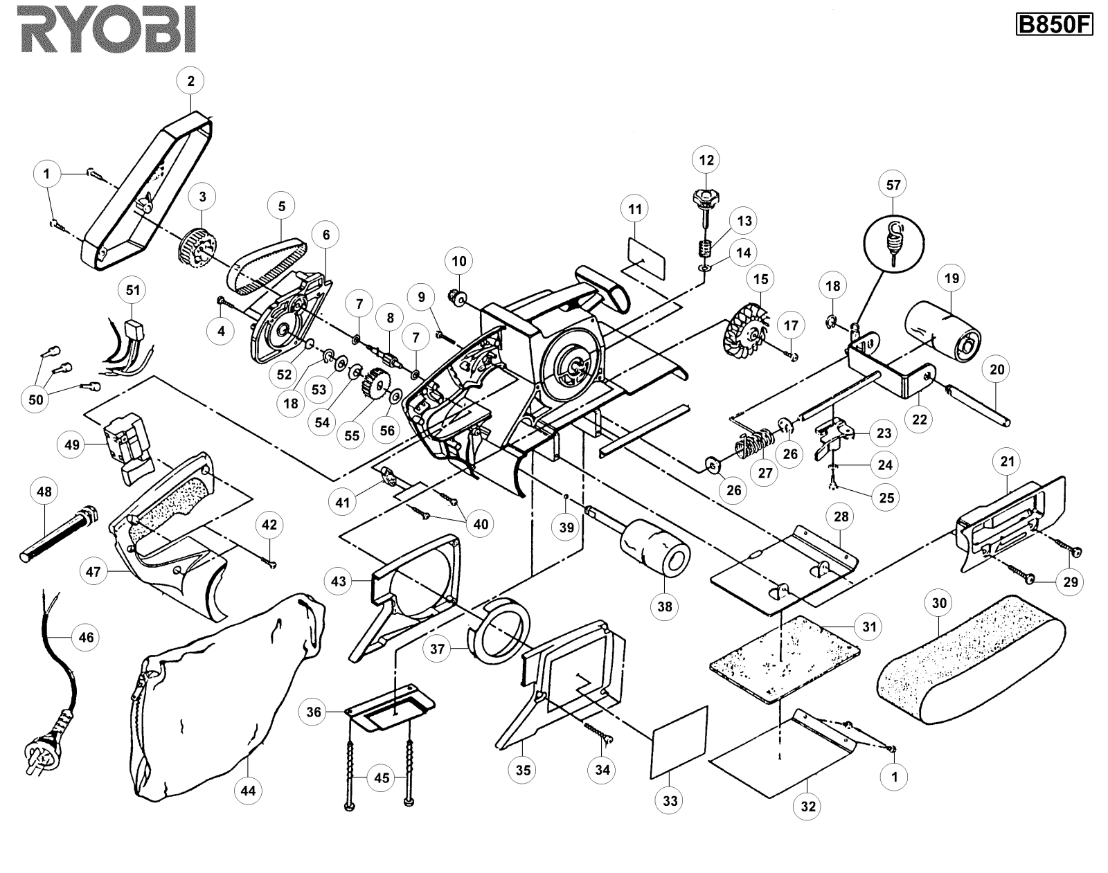 RYOBI B850F User Manual