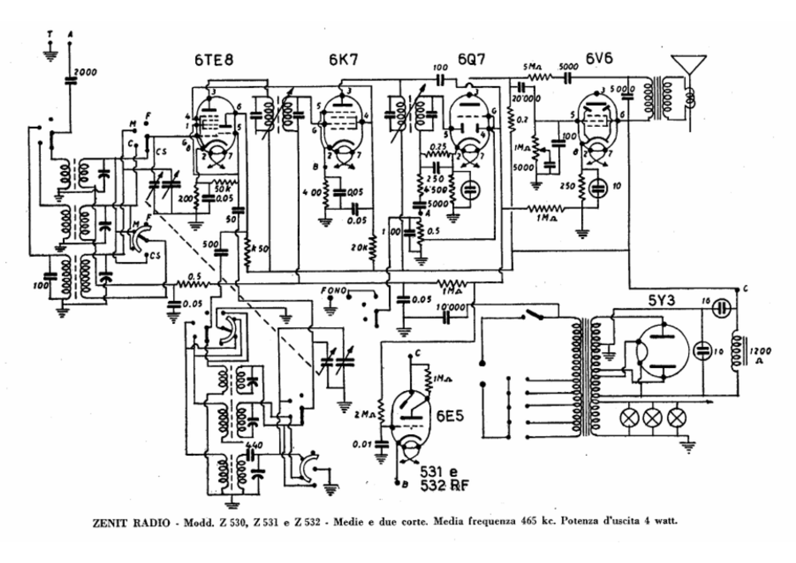 Zenit z530, z531, z532 schematic