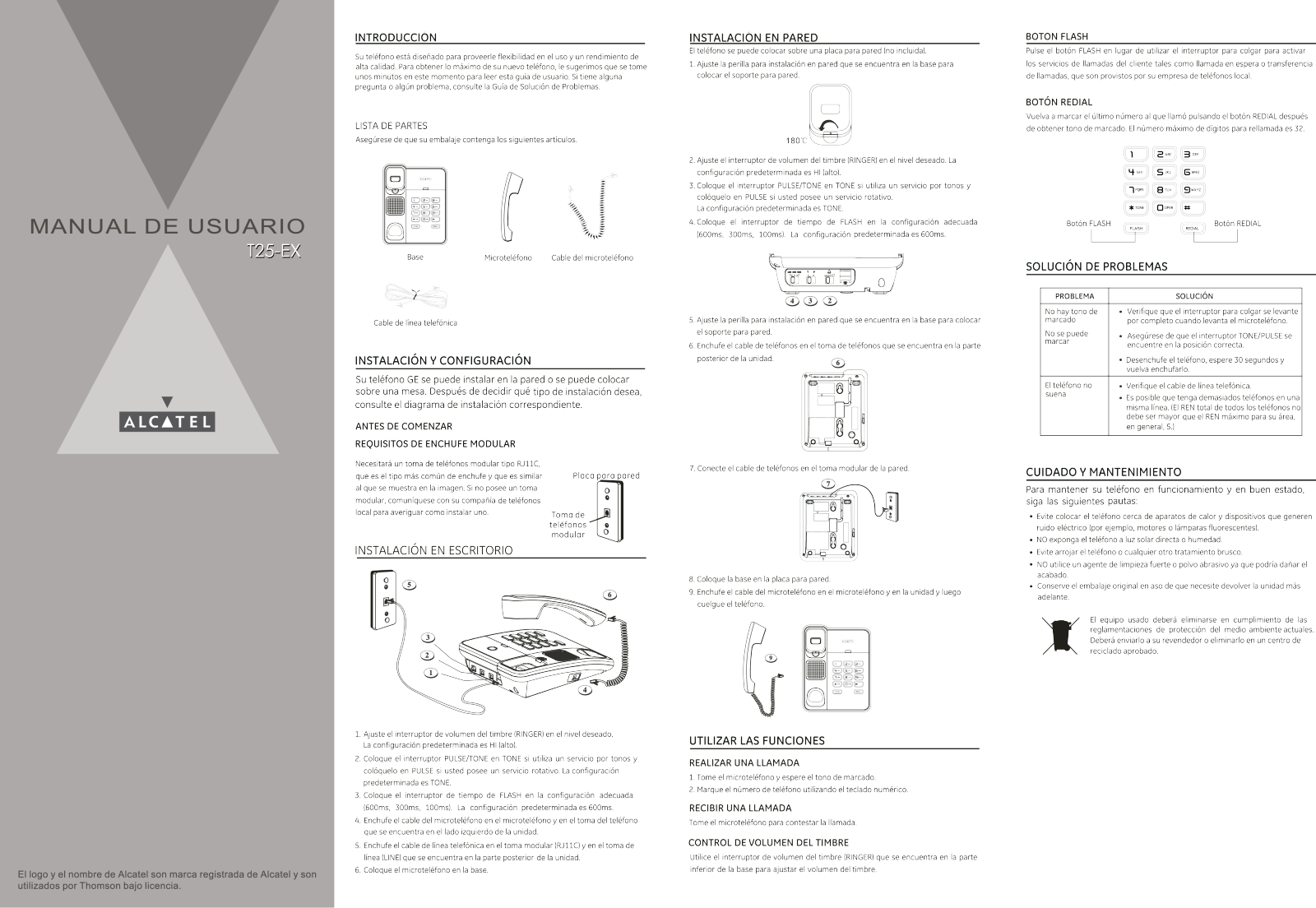 ALCATEL TEMPORIS 25 User Manual