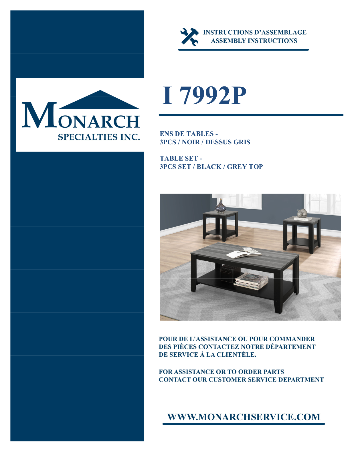 Monarch I7992P Assembly Guide