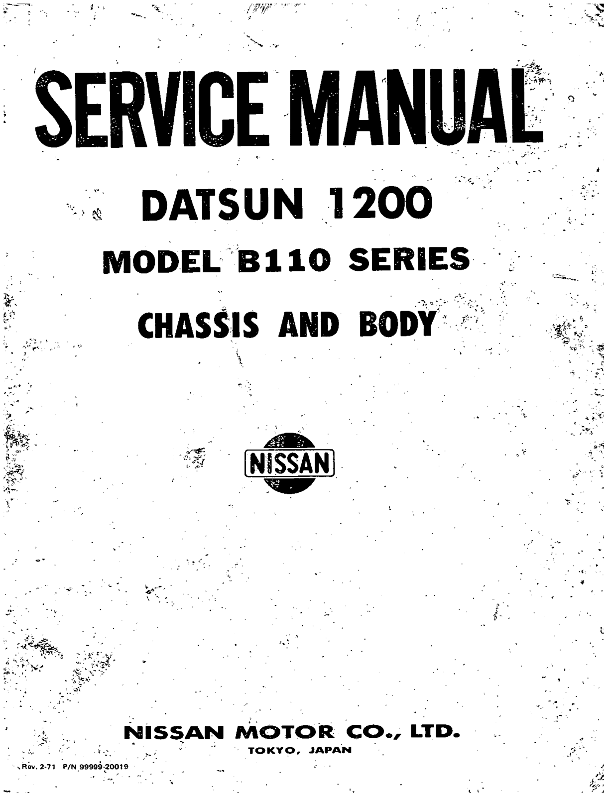 Nissan Sunny B110 User Manual