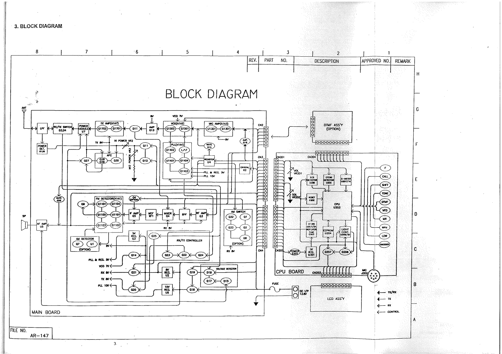 ADi Communications AR-147 Cirquit Diagram