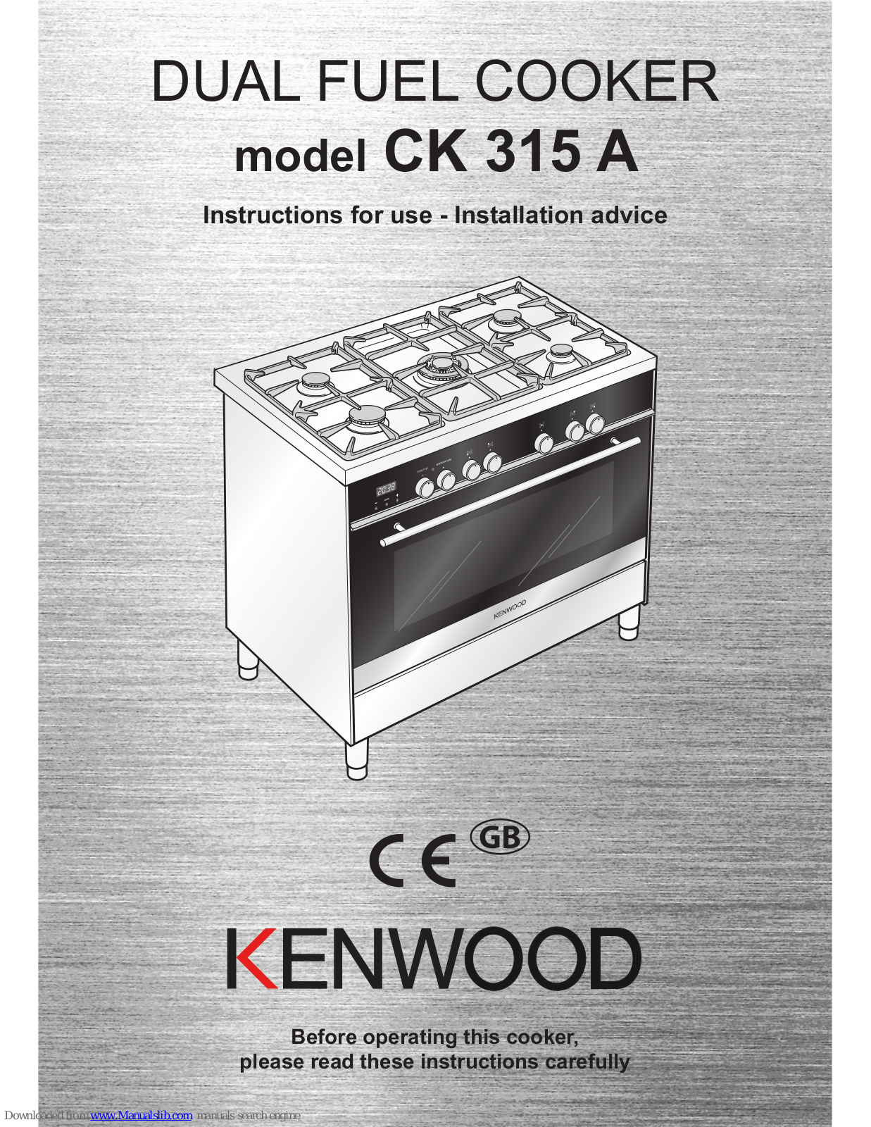 Kenwood CK 315 A Instructions For Use - Installation Advice