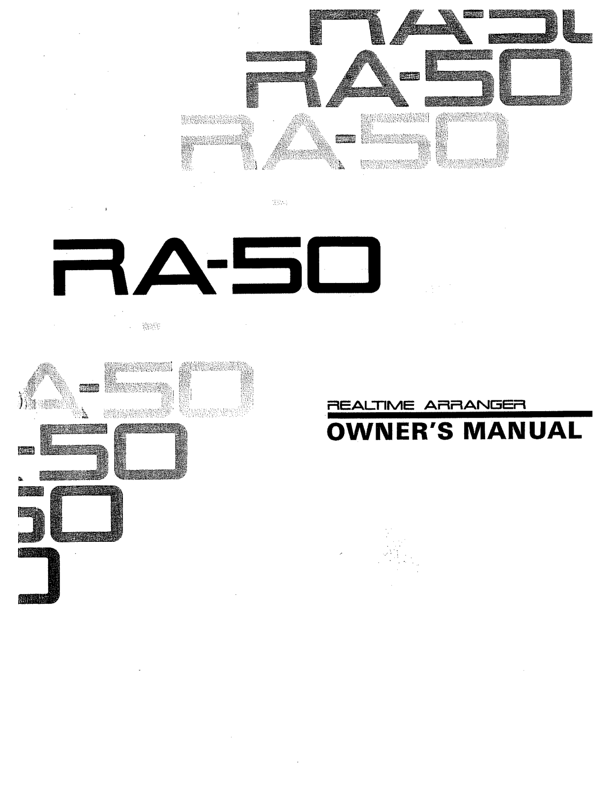 Roland RA-50 User Manual