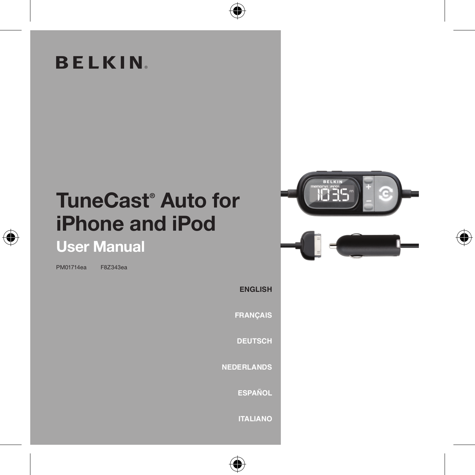 BELKIN F8Z343EA, PM01714EA User Manual