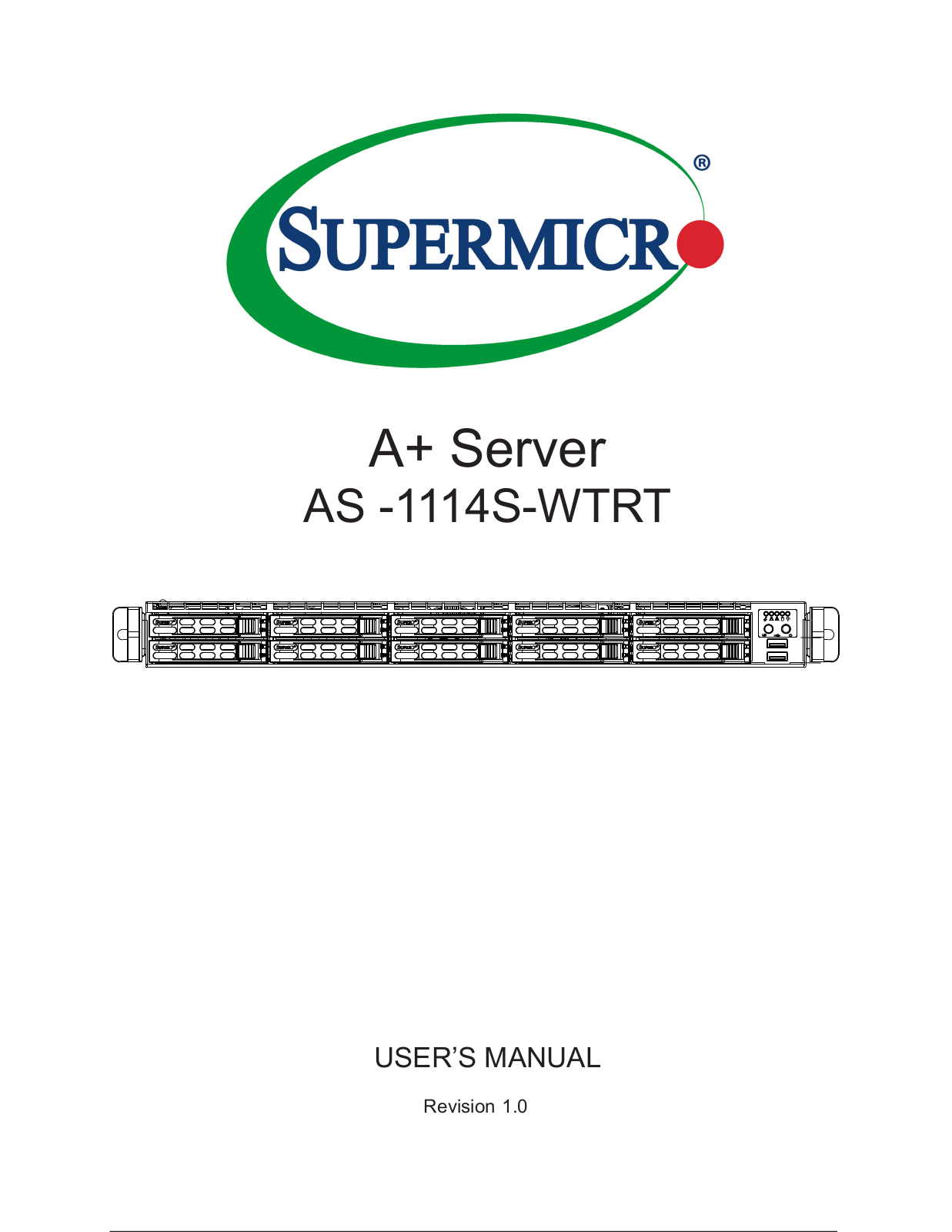 Supermicro A+ Server 1114S-WTRT operation manual