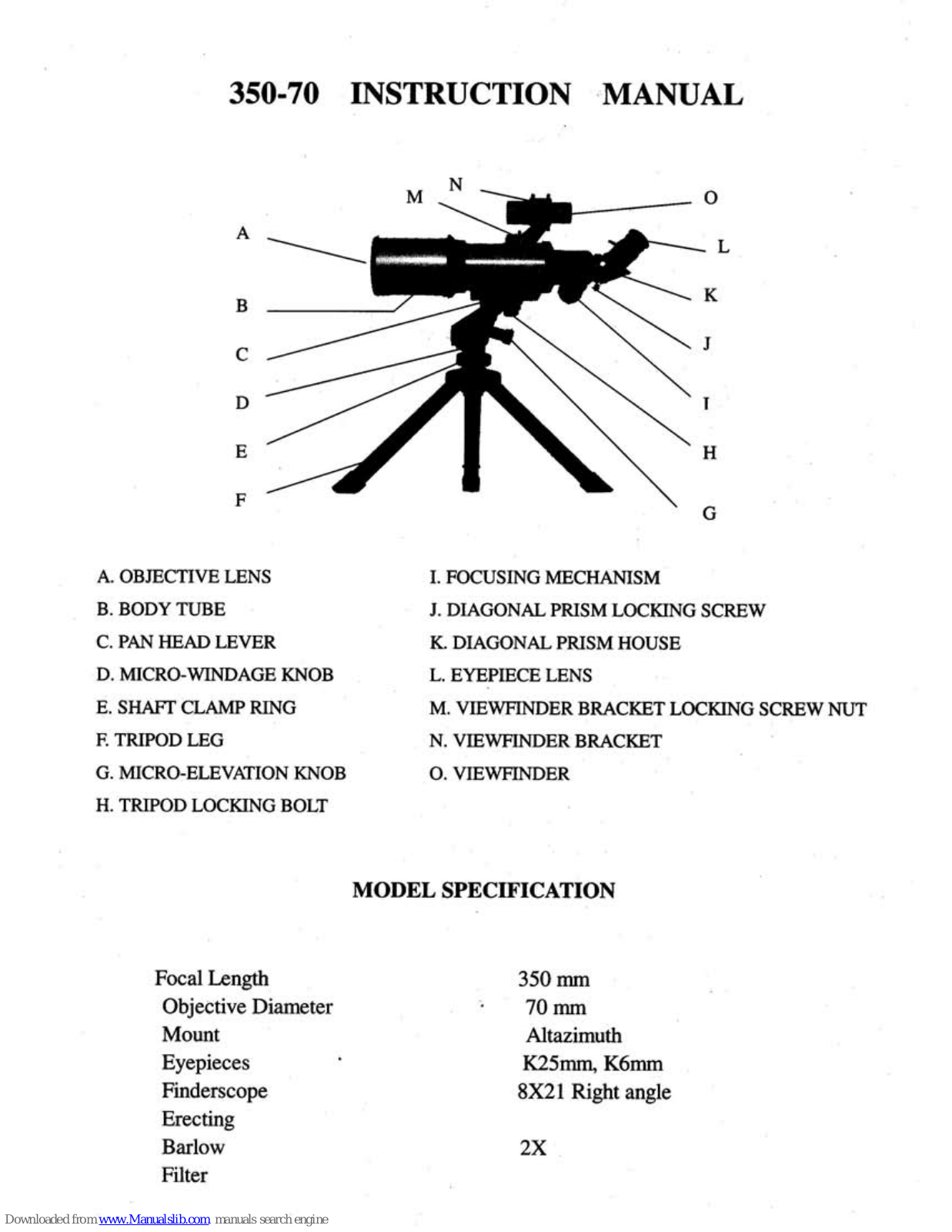 Carson SV-350, 350-70 Instruction Manual