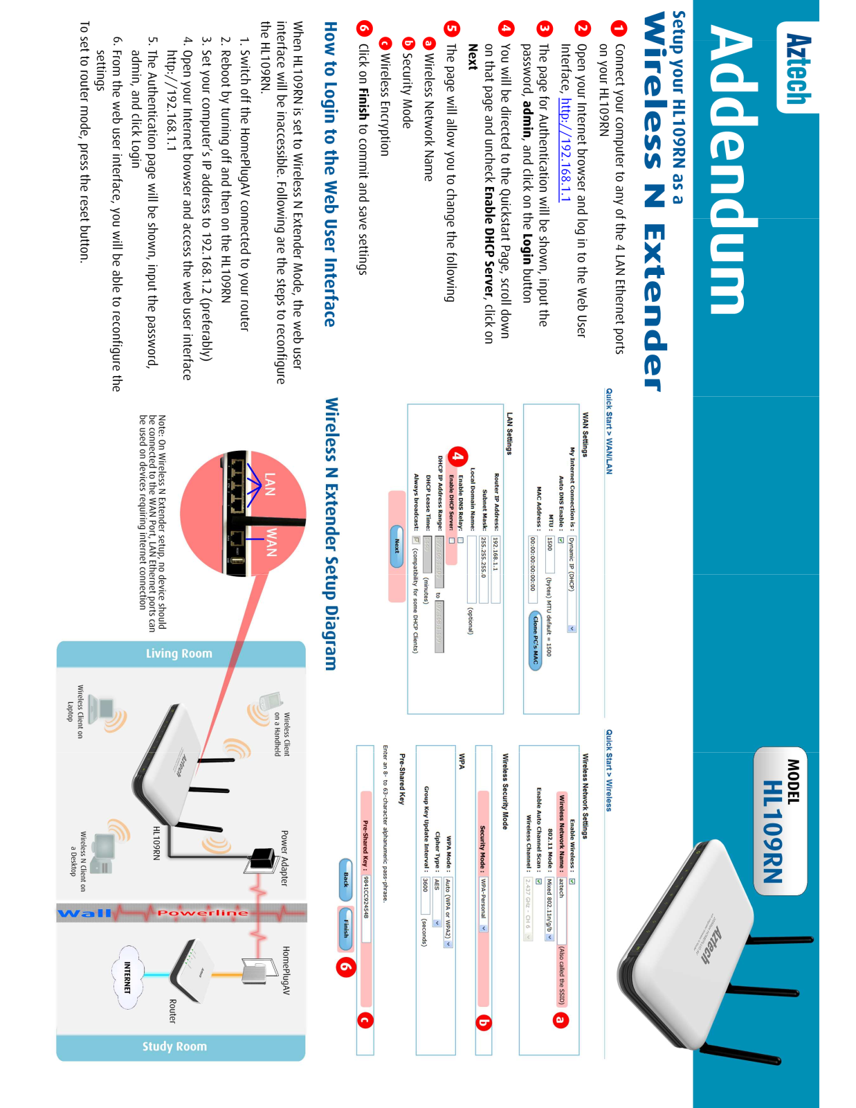 Aztech HL109RN User Manual