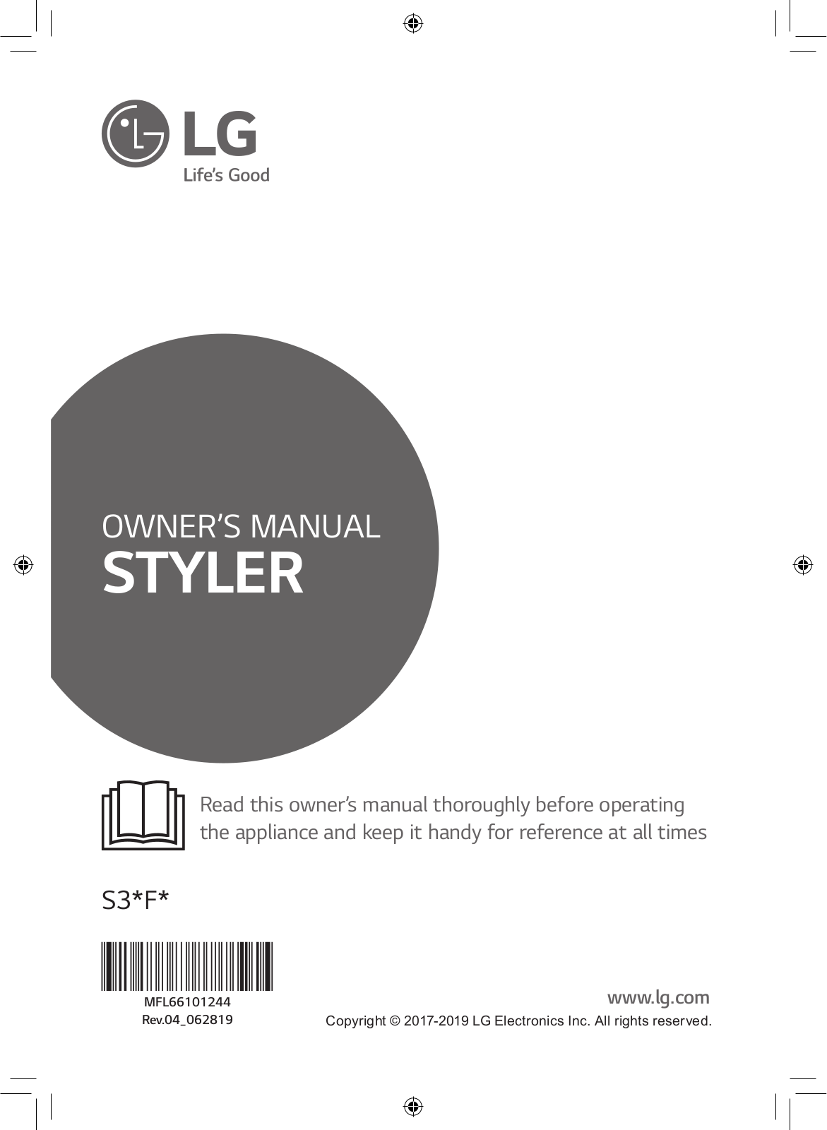 LG Styler S3XF User Manual
