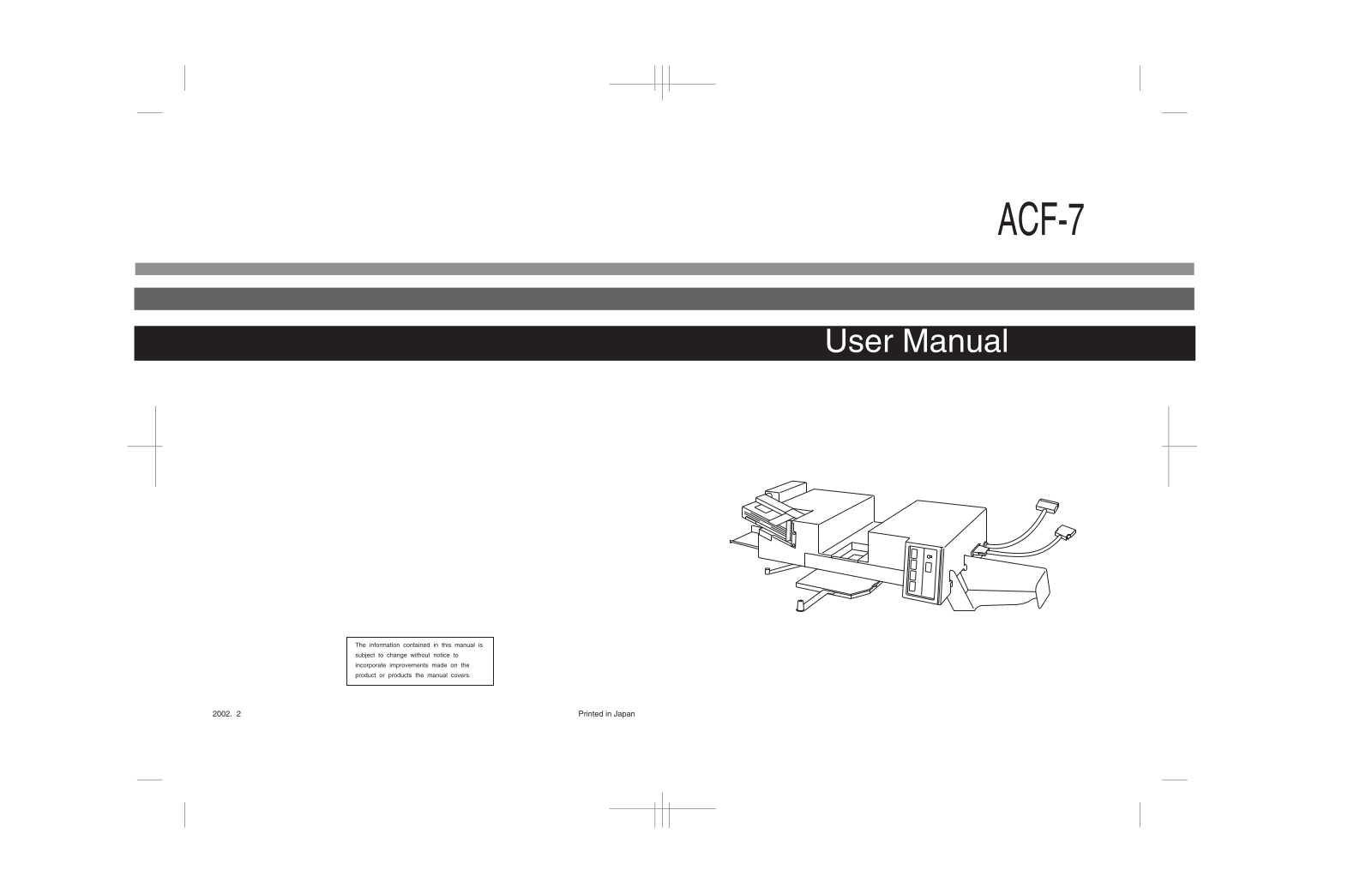 Konica Minolta MS7000 User Manual