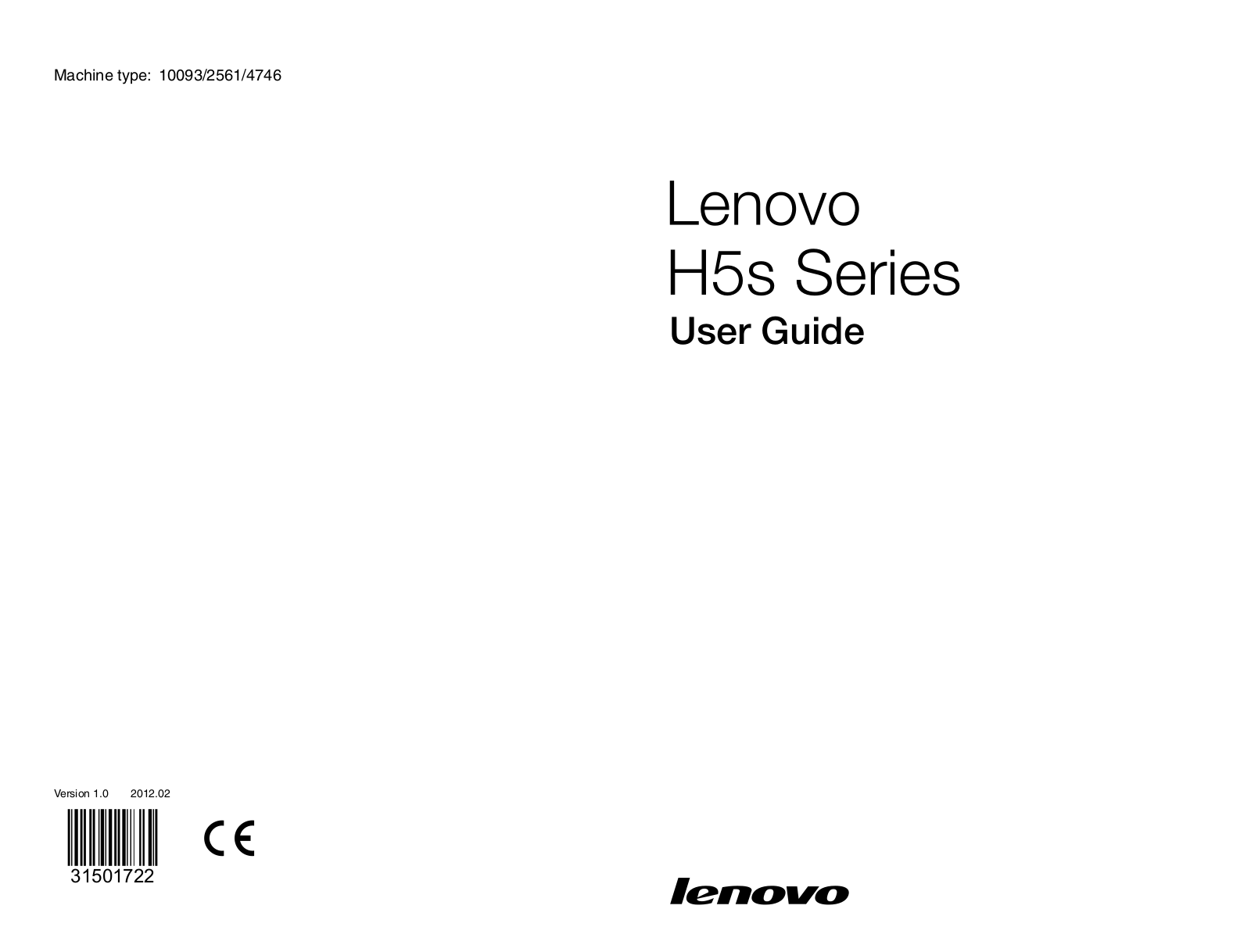 Lenovo H5S User Manual