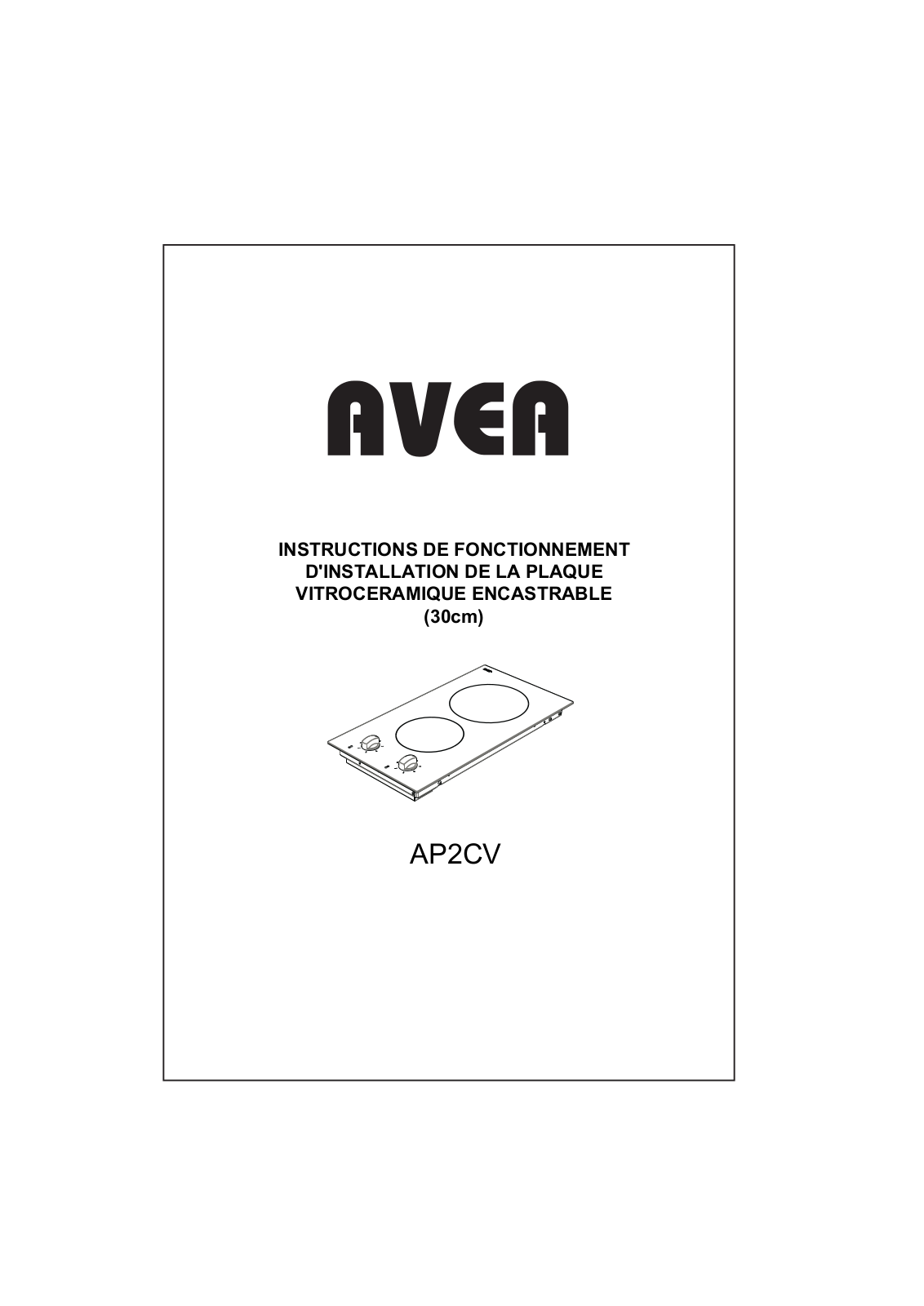 AVEA AP2CV User Manual - ManualMachine.com