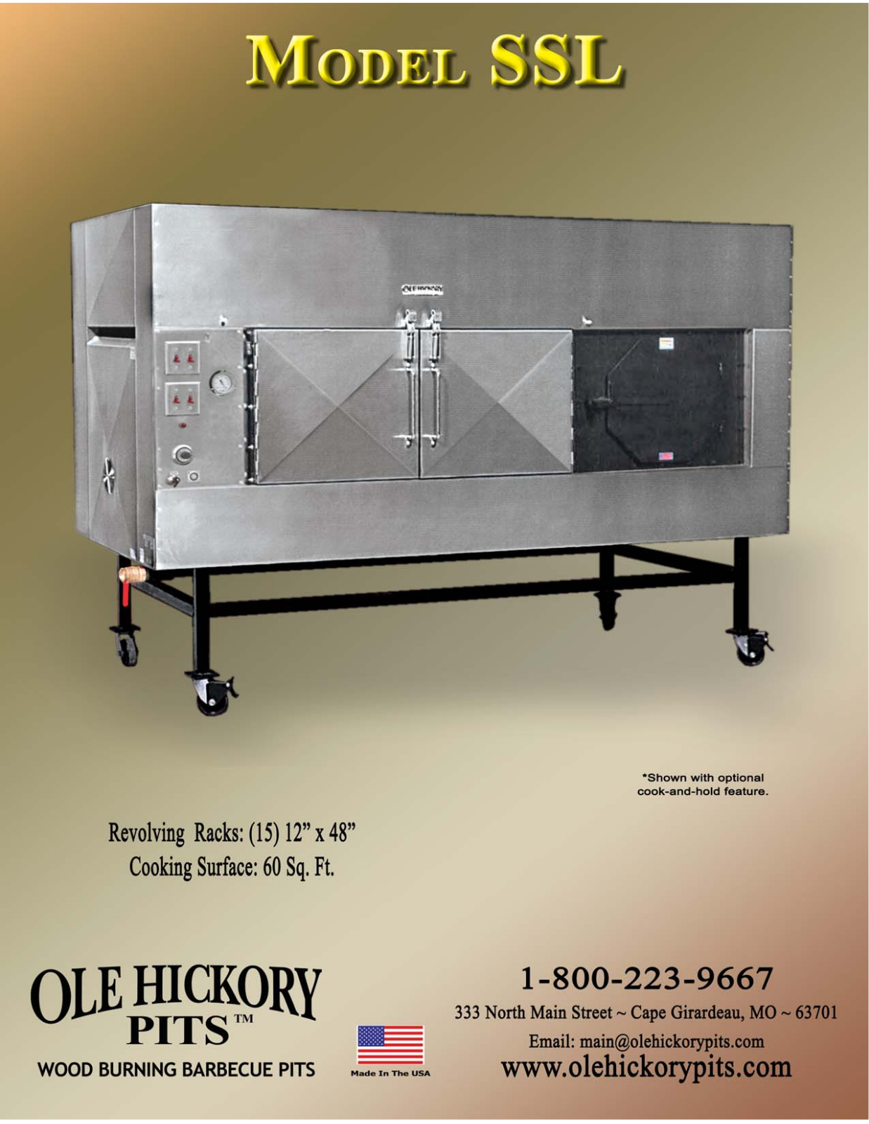 Ole Hickory Pits SSL User Manual