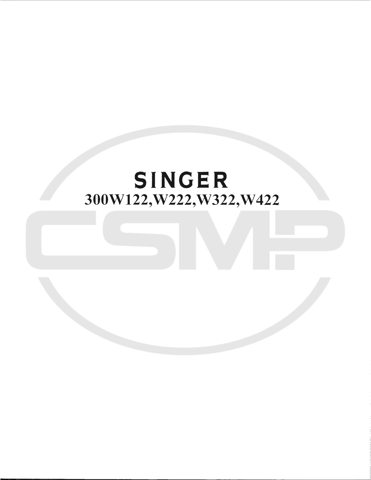 Singer 300W222 Parts Book