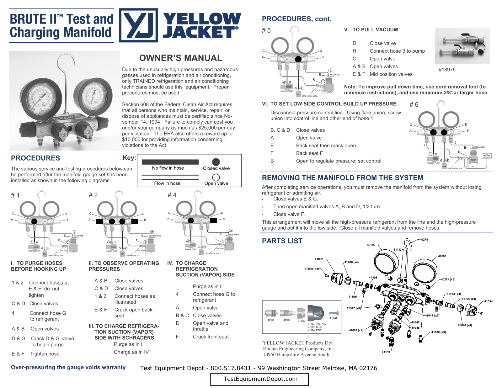 Yellow Jacket Yellow Jacket 46000 Manual - ManualMachine.com