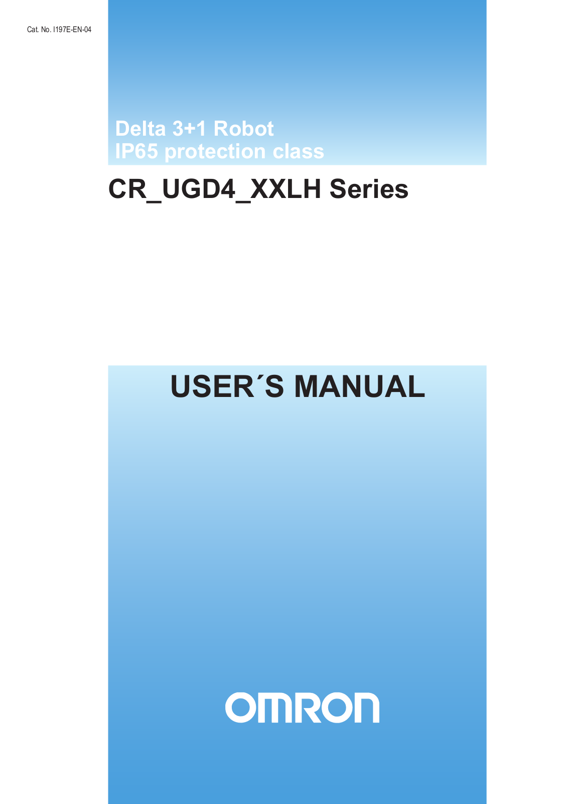 OMRON CR-UGD4 User Manual